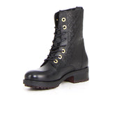 Monogram biker boot | Boscaini Scarpe